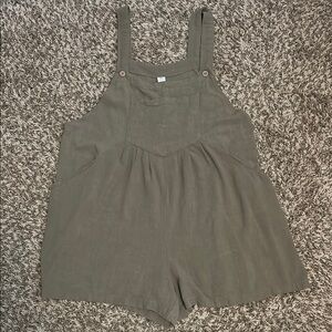 Olive Green Overalls